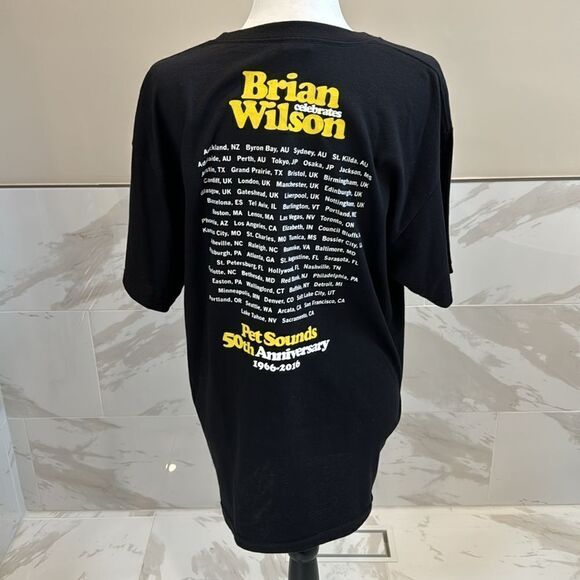 BRIAN WILSON / BEACH BOYS "PET SOUNDS 50TH ANNIVERSARY" 2016 TOUR T-SHIRT - L - Picture 4 of 6